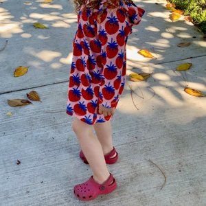 Hanna Andersson Sunsoft Terry Hoodie Swim Cover Up Girls Size 4